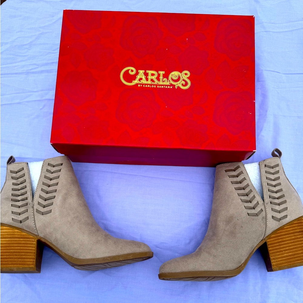 Carlos Santana booties. Brand new in box.